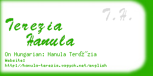 terezia hanula business card